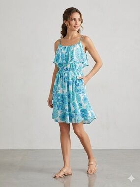 Lilly Pulitzer X Target Dress Blue Green Sand Dollar Sea Urchin For You Small
